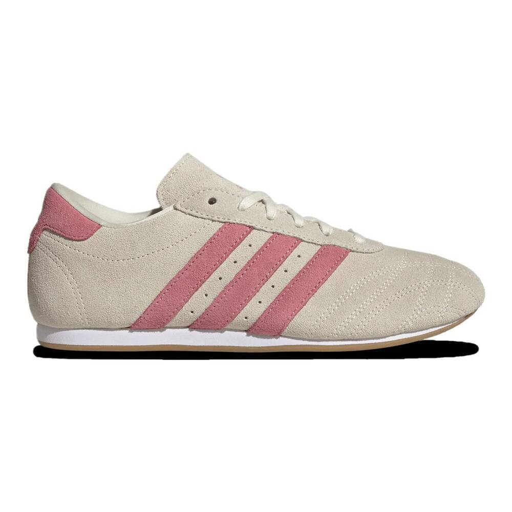 NEW ADIDAS women's taekwondo lace sneakers in cream white/bliss pink